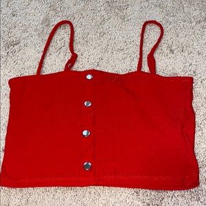red crop tank